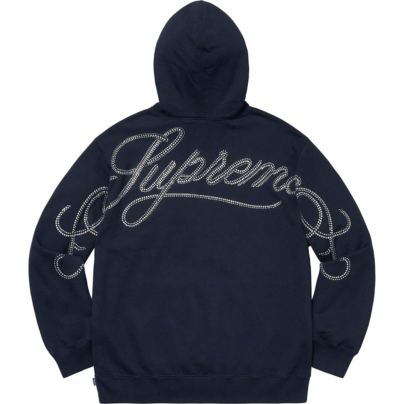 Rhinestone Script Hooded Sweatshirt view 9